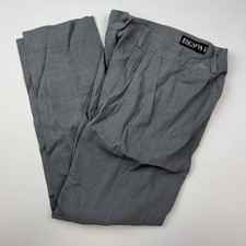 Vintage Escada by Margaretha Ley Dress Pants Womens 35 26/29 Grey Pleated