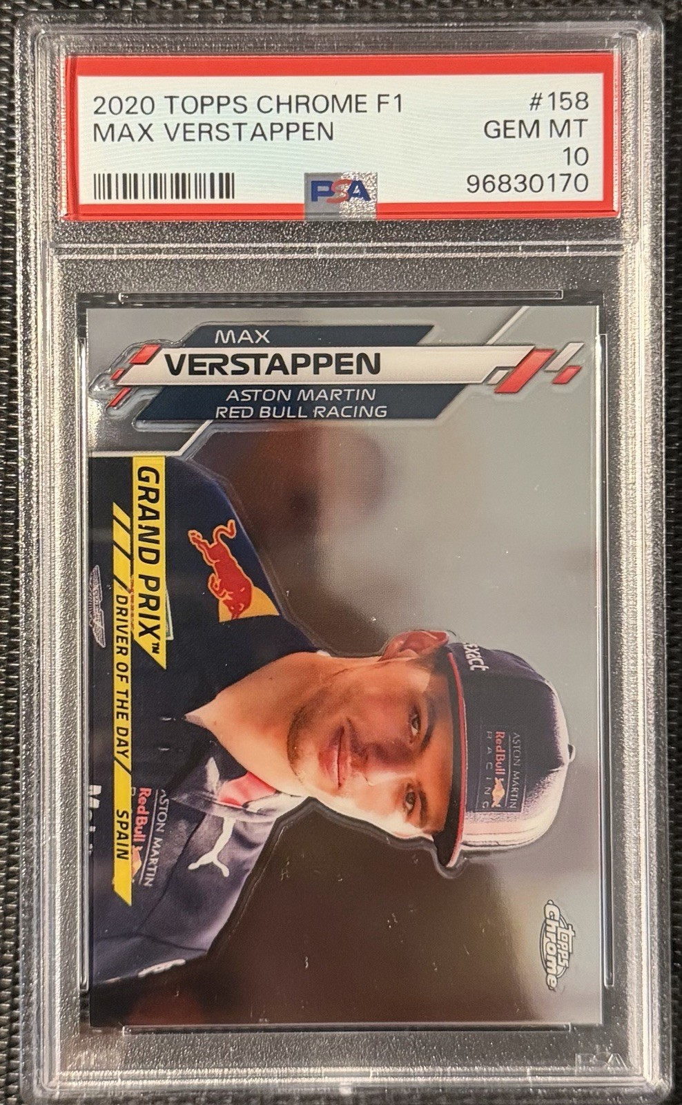 2020 Topps Chrome Max Verstappen #152 PSA 10