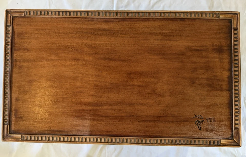 Mesa de centro Mersman Mid Century con incrustaciones de lápiz de caoba Foto 4 de 4