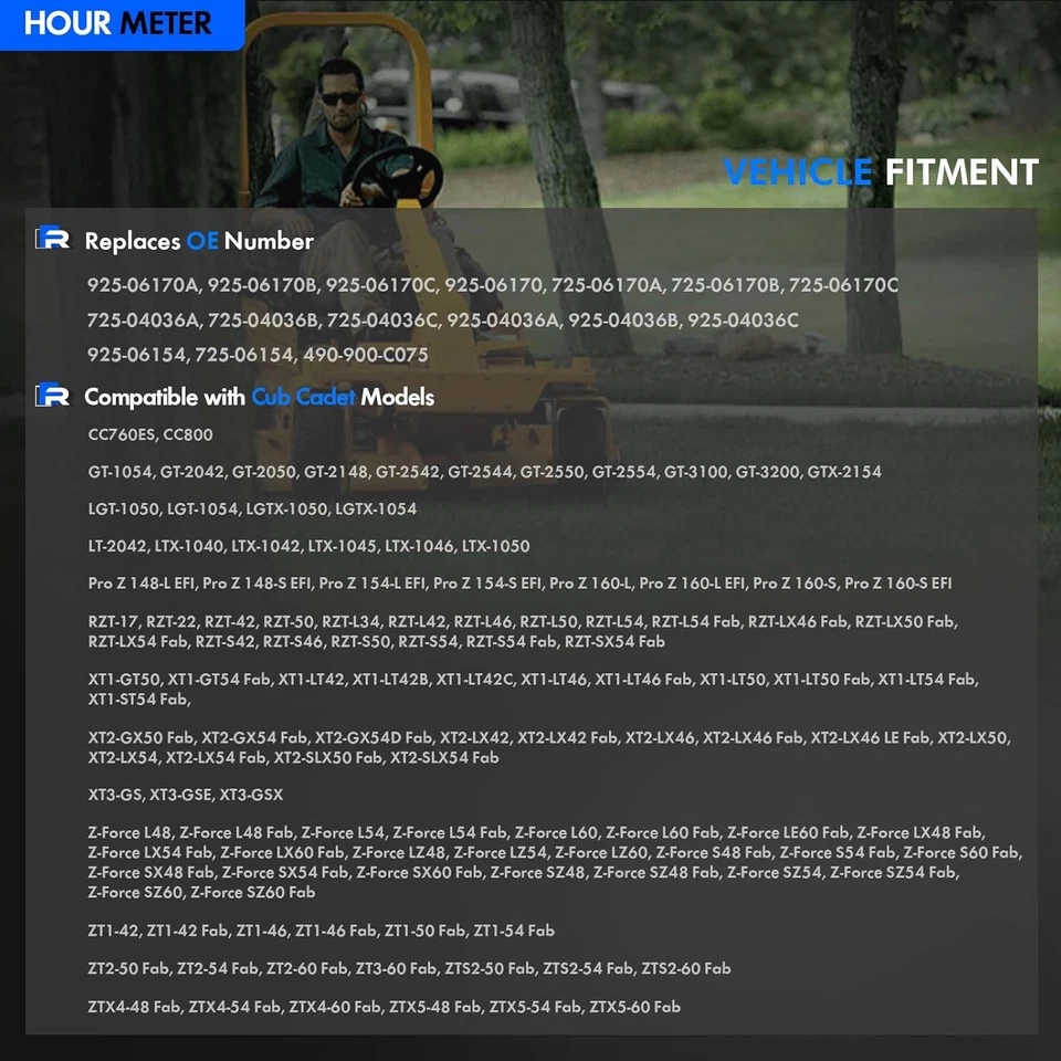 Medidor de horas MTD 925-06170B GENUINO Foto 2 de 4