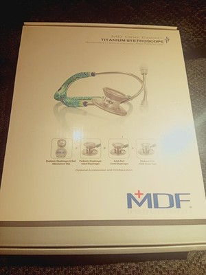 Paw Print MD One Epoch Stethoscope, Lightweight Titanium, Adult, Dual Head