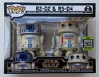 Funko Pop! Star Wars R2-D2 & R5-D4 2 Pack 2023 Galactic Convention w/Protector