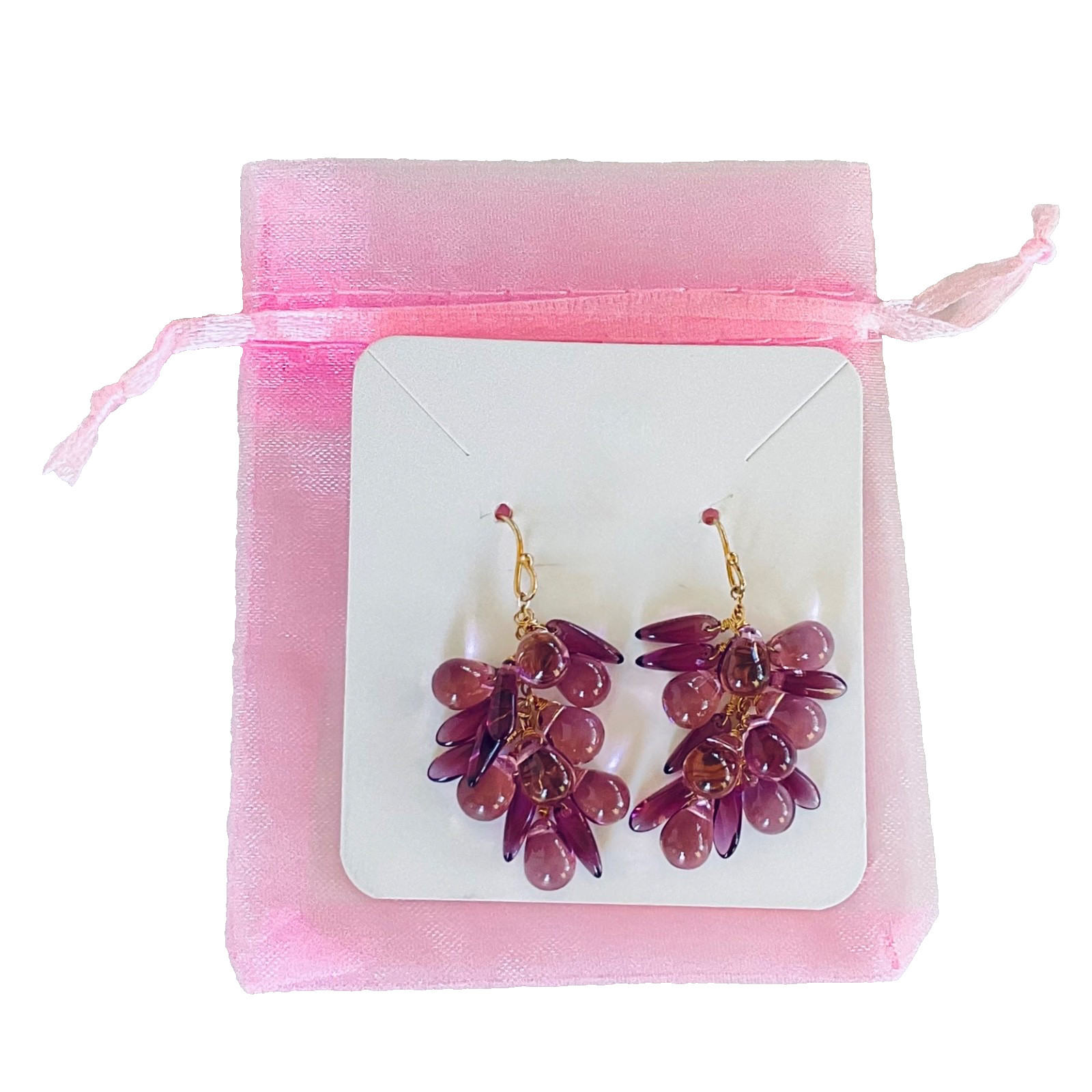 Artisan Handmade Solid 14K Tested Gold Amethyst C… - image 2