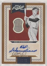2016 Panini Prime Cuts Base VII Auto /99 Red Schoendienst #212 Auto HOF 3kf