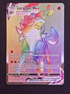Pokemon Evolving Skies Lycanroc VMAX 213/203 Near Mint english