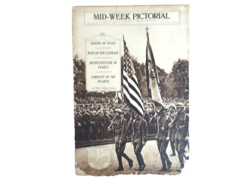 New York Times Mid-Week Pictorial – July 24, 1919 – Signing of Peace Treaty 