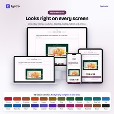 eBay Listing template Responsive | Unlimited Templates | Easy Editor