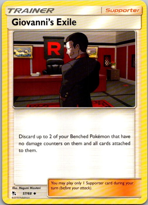 Giovanni's Exile Uncommon Hidden Fates 57/68 NM