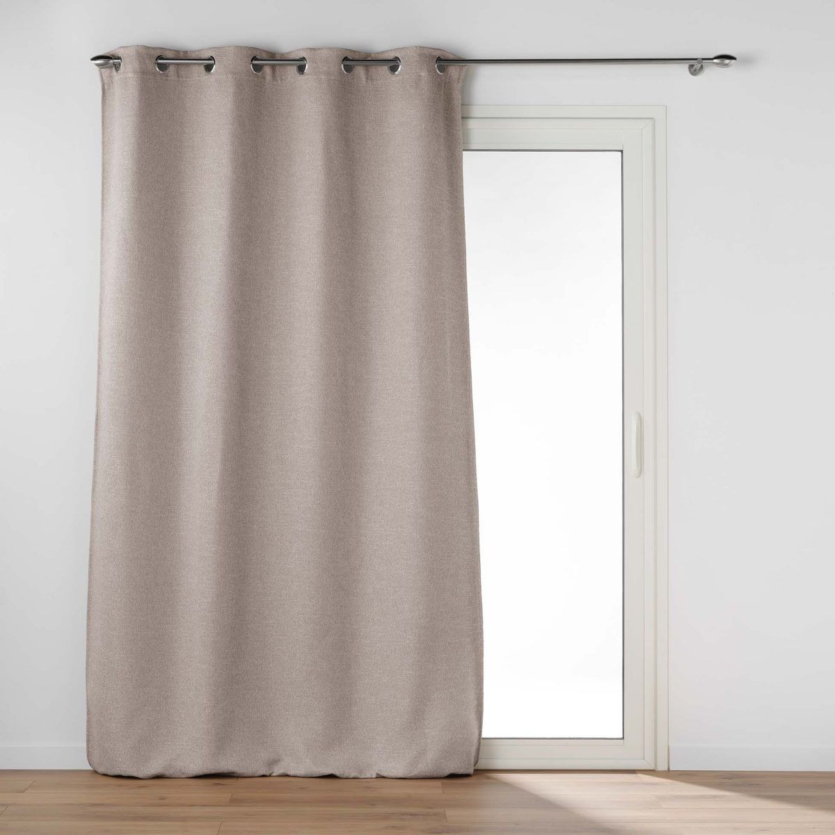 Rideau occultant anti lumière jacquard lin pour mieux dormir