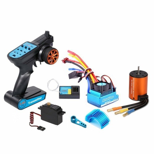 Motor sin escobillas ESC con brazo servo de dirección para Wltoys 12428 12429 12423 1/12 HAU - Imagen 4 de 13