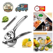Multi-Functional Lemon Squeezer with Stainless Steel Zester - Easy Clean Design