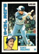Rance Mulliniks 1984 O-Pee-Chee #19 Toronto Blue Jays Vintage Baseball *191