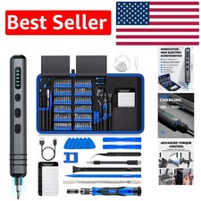 Ergonomic Mini Electric Screwdriver Set - 120 Precision Bits & Magnetic Power