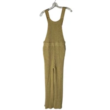 Free People FP Beach Womens Cohen Sweater-Knit Ribbed Overalls Boho Size Medium