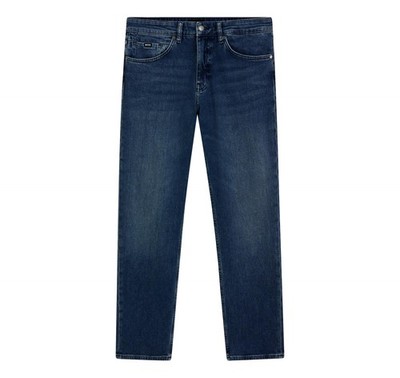 HUGO BOSS Maine Regular Fit Jeans Herren Blau Stretch Denim