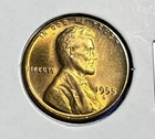 1955 S Lincoln Wheat Cent Choice BU 1c Brilliant Uncirculated OBW Superb Detail