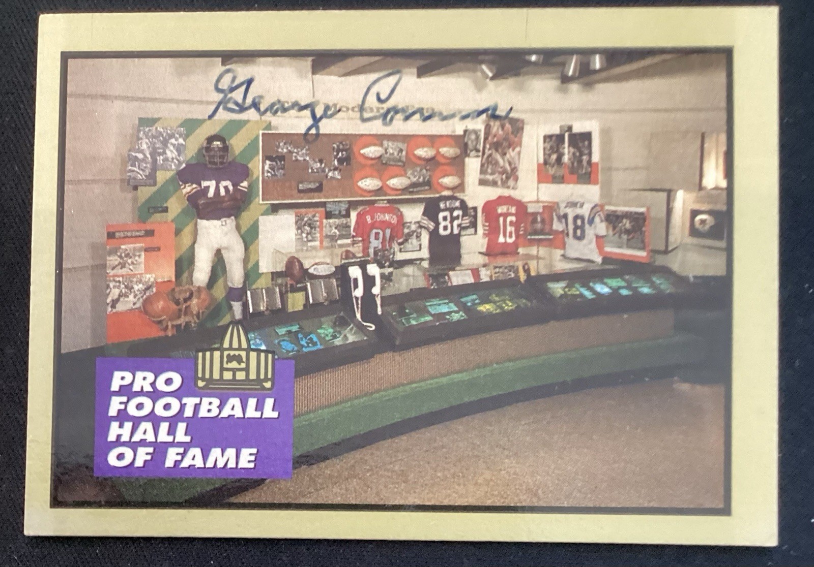 George Connor Autographed Signed New York Giants 1991 Enor #159 Football Card Giants JSA 