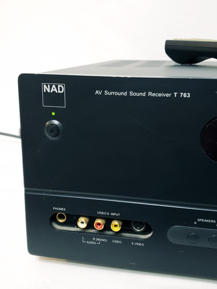 NAD T763 7.1-Ch 600W AV Surround Sound Receiver Works AS IS READ