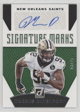 2019 Panini Donruss Signature Marks Green 3/25 Marcus Davenport #SM-44 Auto lz7