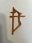 Vintage 1986 MOTU GOLD BOW Playset Part Weapon Accessory He-Man Mattel