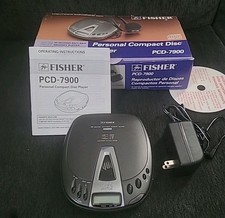 Fisher Portable Personal CD Player  PCD-7900 Vintage Tested Working