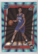 2021-22 Panini Donruss Rated Rookie Holo Teal Laser Keon Johnson #242 09ff