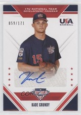 2020 Panini USA Baseball Stars & Stripes 59/171 Kade Grundy #17U-KG Auto 1q9