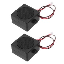 2 Pcs Power Speakers Tweeter Compact Portable Audio Home Mini Subwoofer