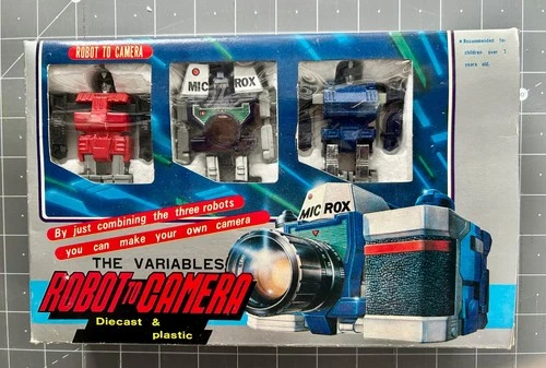 MICROX The Variables Robot to Camera Vintage transformer set Unused in Box