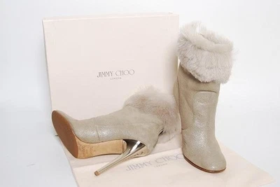 Women Jimmy Choo Boots Beige 38 - Bild 1 von 4