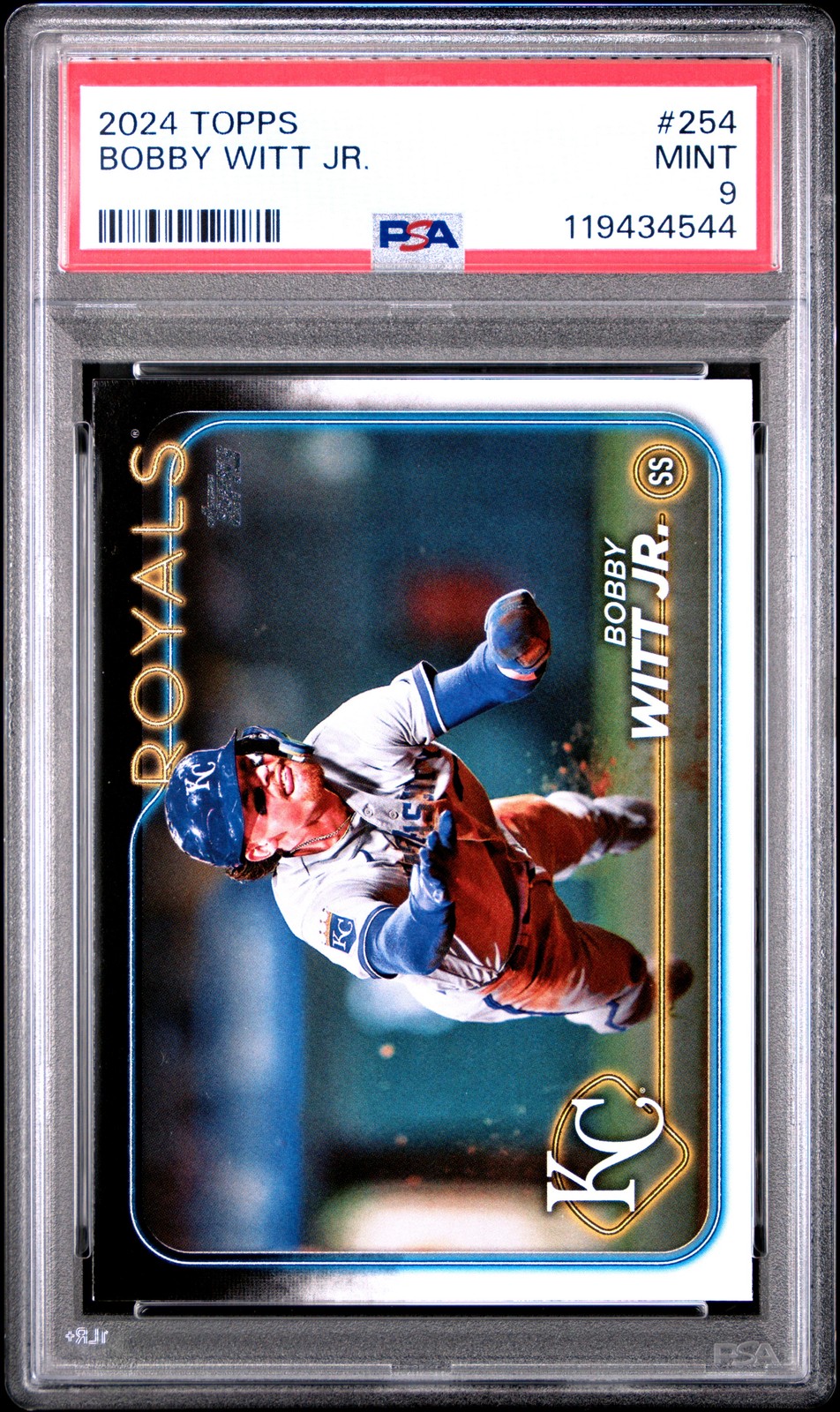 2024 TOPPS #254 BOBBY WITT JR. PSA 9