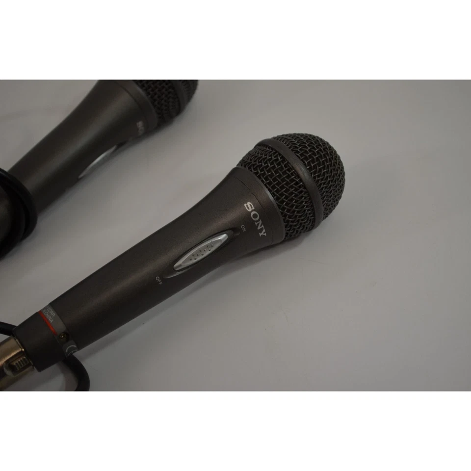 Sony F-V420 Unidirectional Vocal Dynamic Microphone w/ Cable Lot of 2 - Image 2 of 4