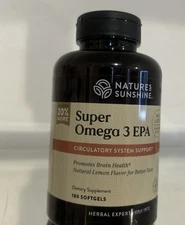 Nature's Sunshine Super Omega 3 EPA 180 Softgels