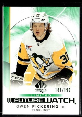 2024-25 SP Authentic Limited Green Future Watch Owen Pickering /199