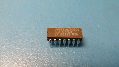 (1PC) JM38510/00103BCA NAND Gate, TTL/H/L Series, 3-Func, 3-Input, TTL, CDIP14