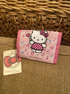 Hello Kitty Sanrio Geldbörse Portemonnaie Musik Note Design