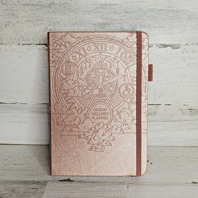 Legend Wellness Planner & Food Journal Daily Tracker Rose Gold New & Unused