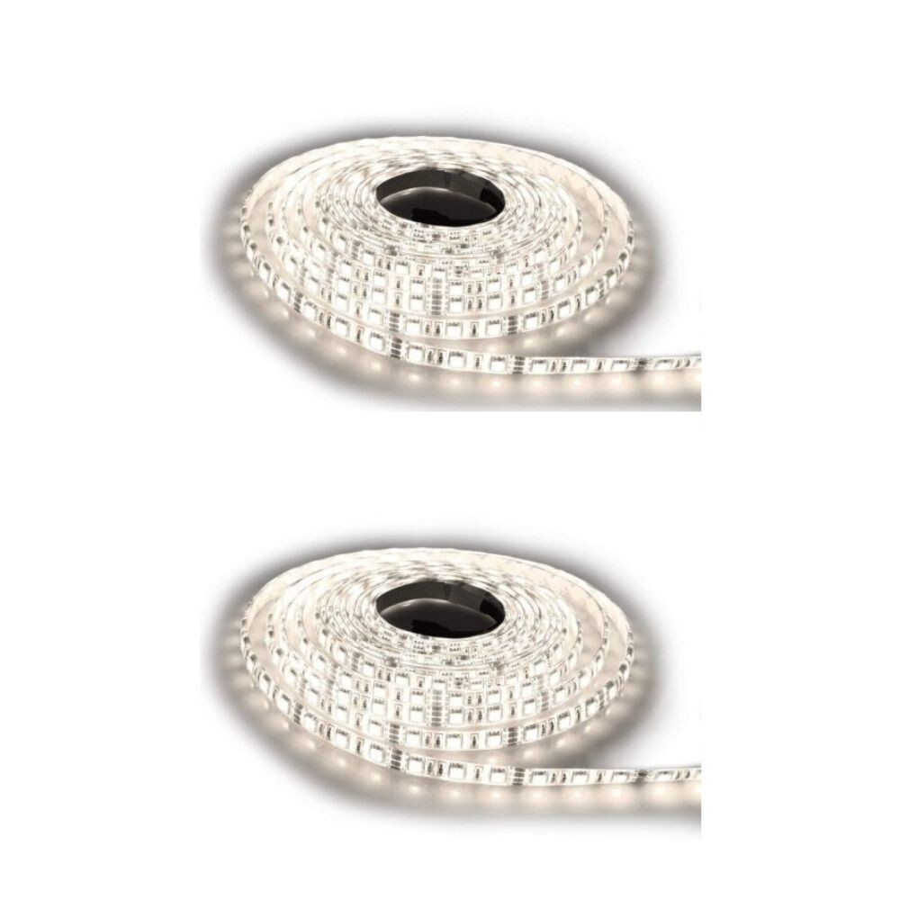 Светодиодная лента Gorilla 5m Streifen SMD Band Licht IP20 Lichterkette Außen kaltweiß 2x