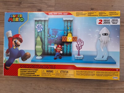 Super Mario Bros Jakks Blooper Cheep Cheep Unterwasser Spielset Wasserset