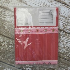 Set piumone Ikea Minnen Bard 2 pezzi matrimoniale rosa rosso fiaba principessa castello NUOVO 