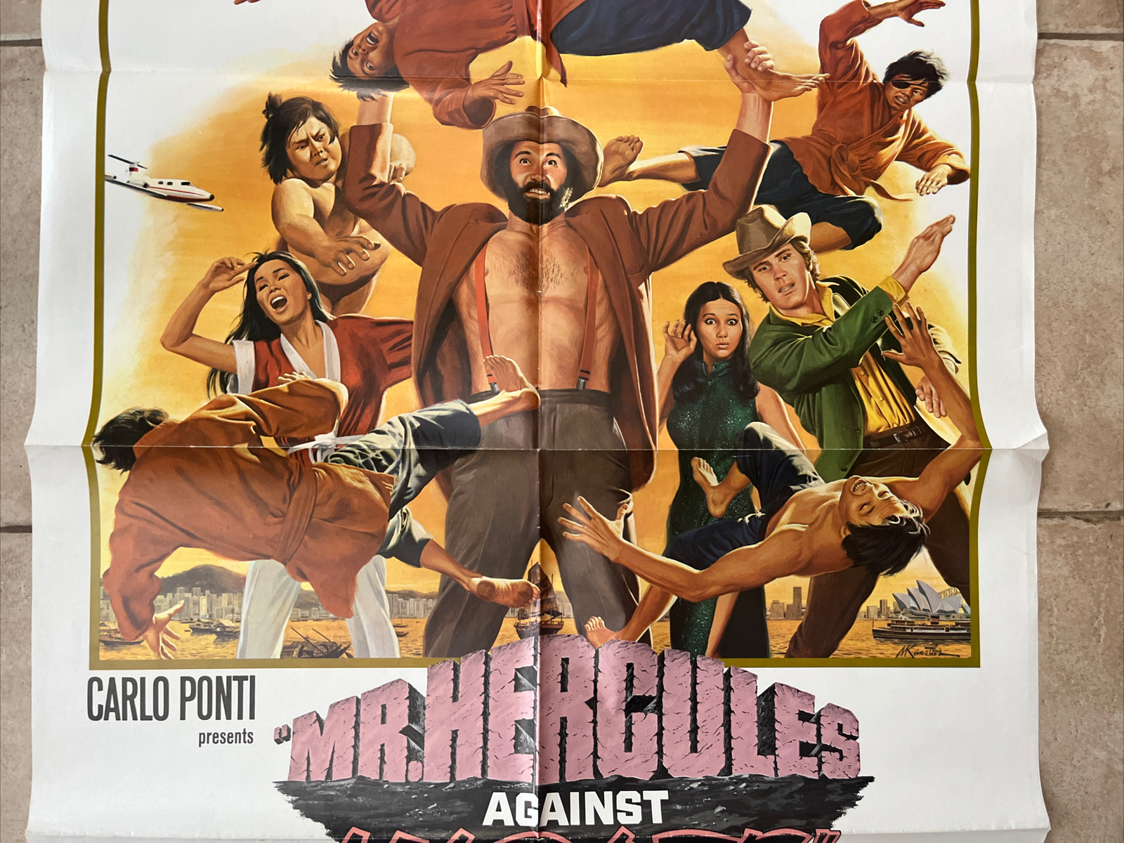 “MR.HERCULES AGAINST KARATE” 1973 GRINDHOUSE CULT ORIGINAL US One Sheet