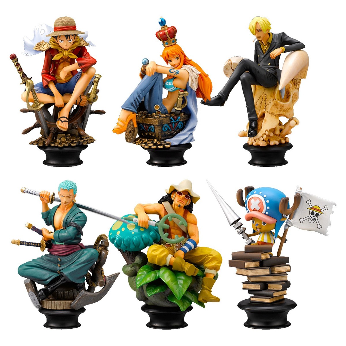 ONE PIECE フィギュアセット MegaHouse Chess Piece Collection R ONE PIECE Vol.1 Figure Luffy