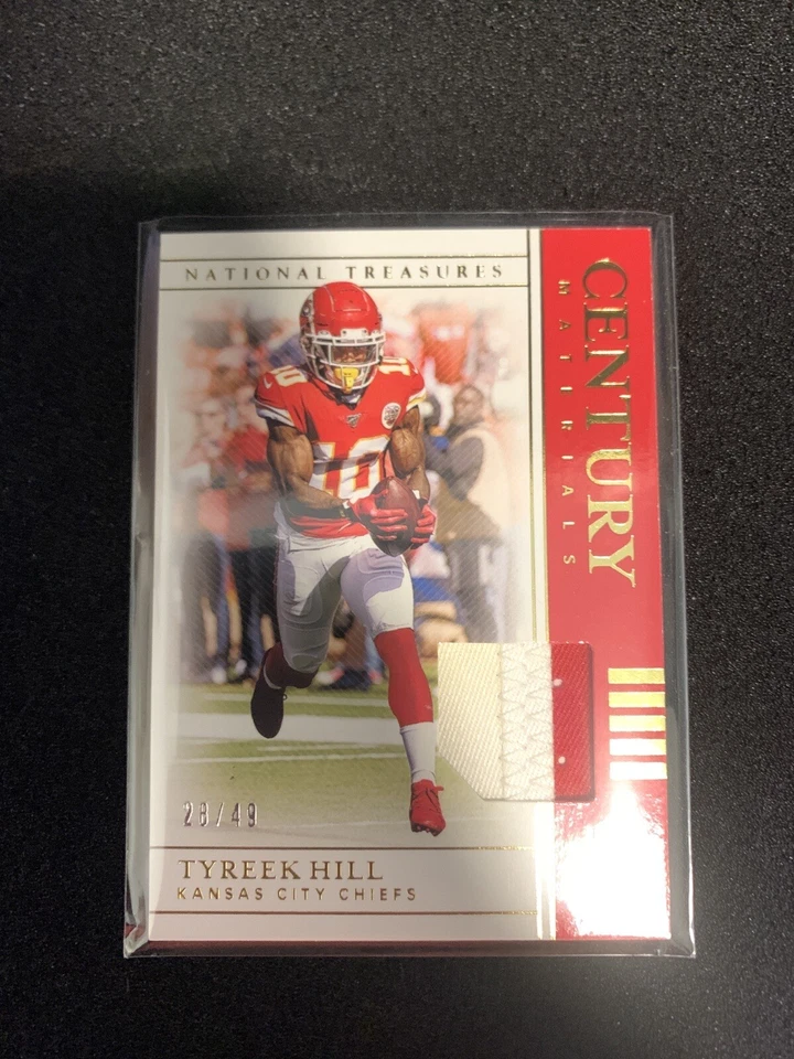2019 National Treasures Tyreek Hill Patch Century Materials  /49 #CM-57 - Image 2 of 3