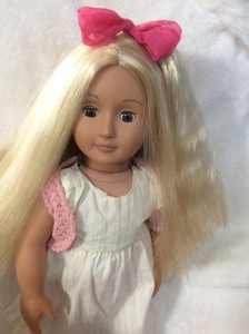 our generation doll blonde hair brown eyes