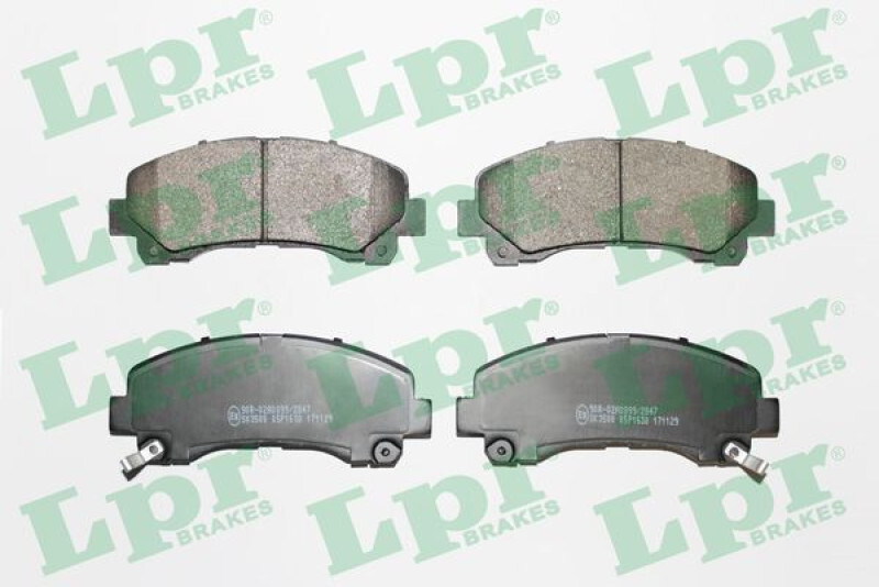 4 Plaquettes de frein avant Isuzu D-Max référence 94770229