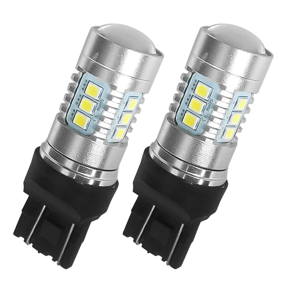For Fiat 500 Daytime Running T20 7443 580 W21/5W Led Light Lamp Bulbs