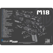 For Sig Sauer M18   PREMIUM Armorers Cleaning Bench Mat Made in USA 