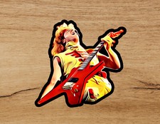 EVH Eddie Van Halen Sammy Hagar Fan Art Guitar Premium Vinyl Sticker 3.5in