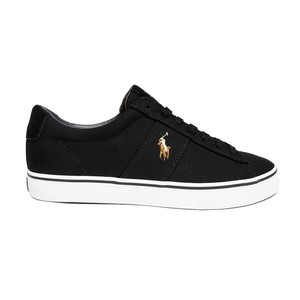 polo ralph lauren black sayer trainers