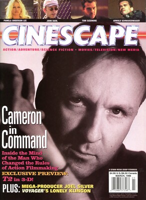 CINESCAPE March 1996 , Format 27x20cm, Cover: Cameron in Command,  George Lucas